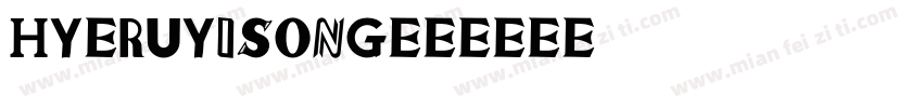 HY Ruyisong字体转换